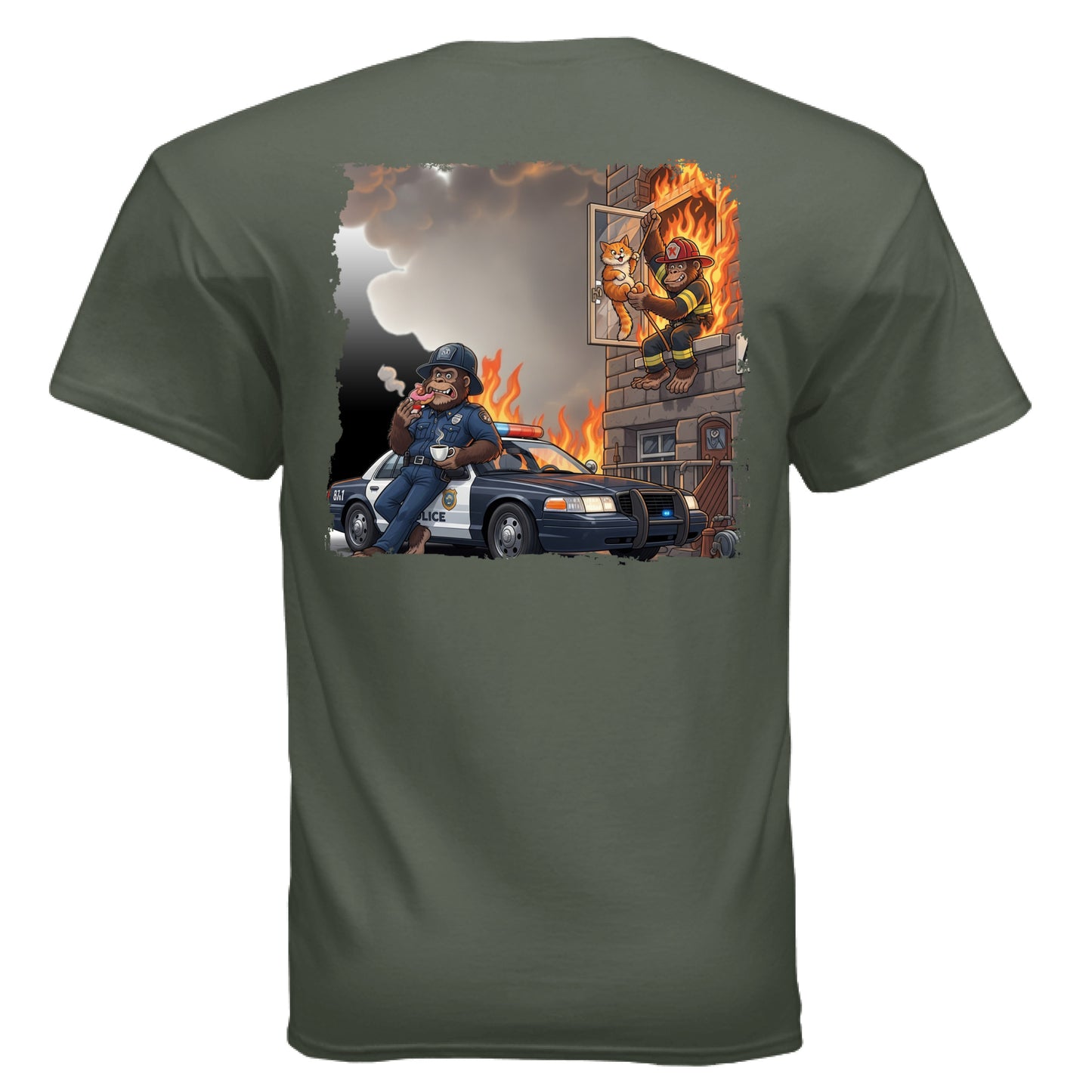 MILITARY GREEN - BACK
