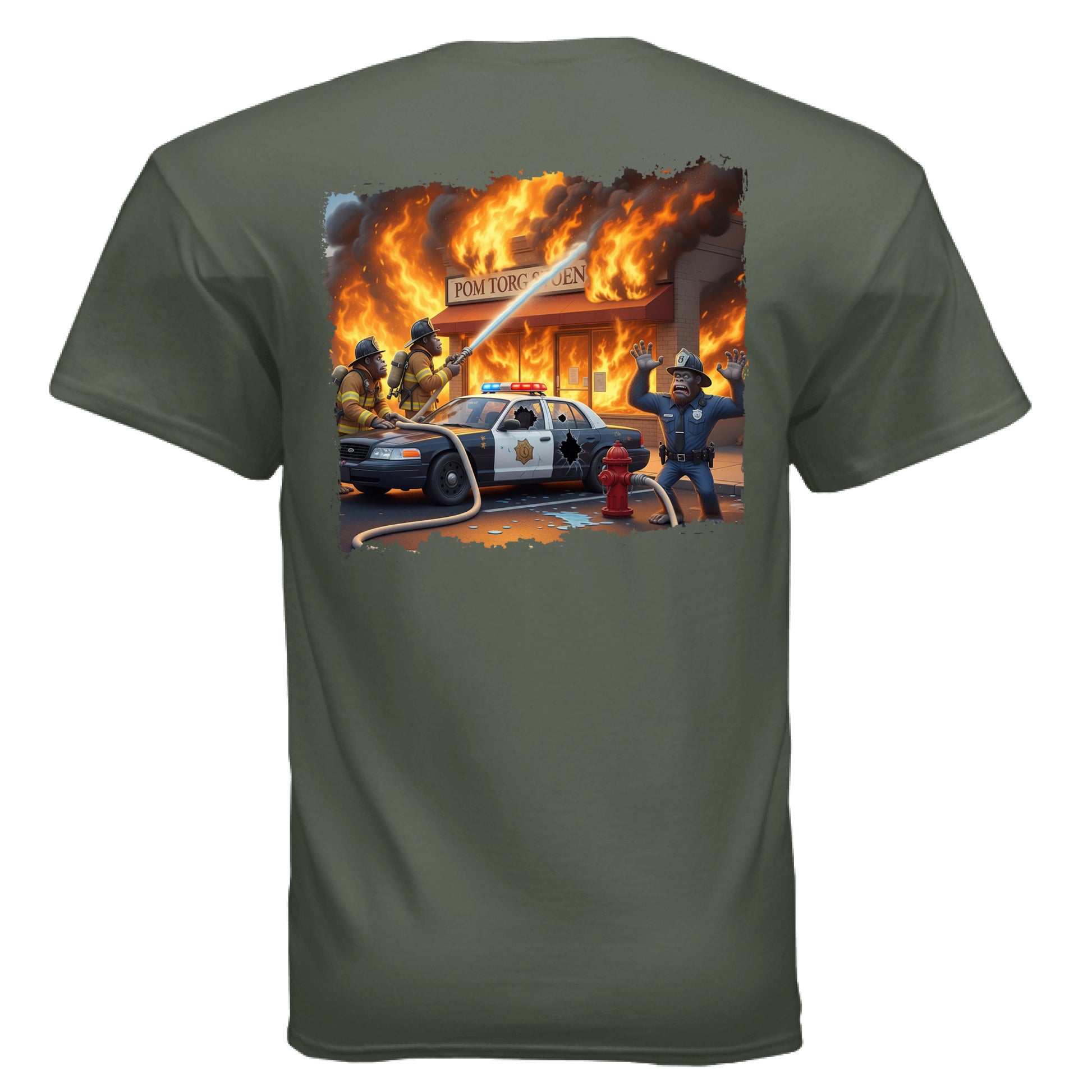 MILITARY GREEN - BACK